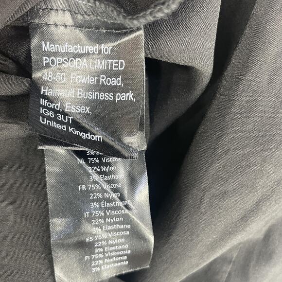 Hell Bunny Dress Womens Extra Large XL Black Sleeveless Deep V Neck Pencil Layer - Picture 9 of 13